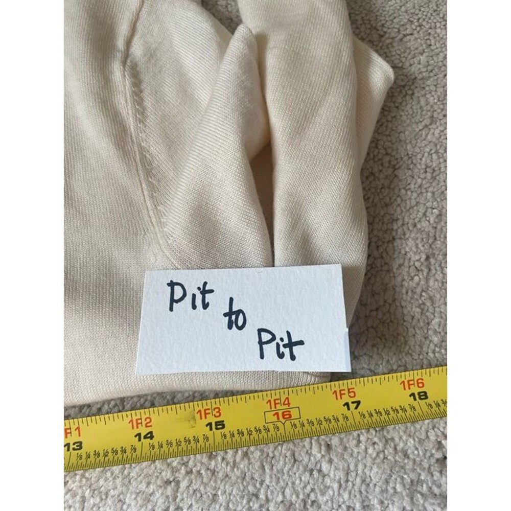 Lord & Taylor Crew Neck Merino Wool Small Sweater Old Money Classic Preppy - Picture 6 of 8